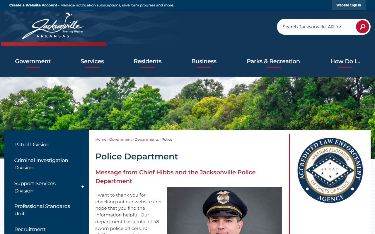 Jacksonville Police Department for recent arrests