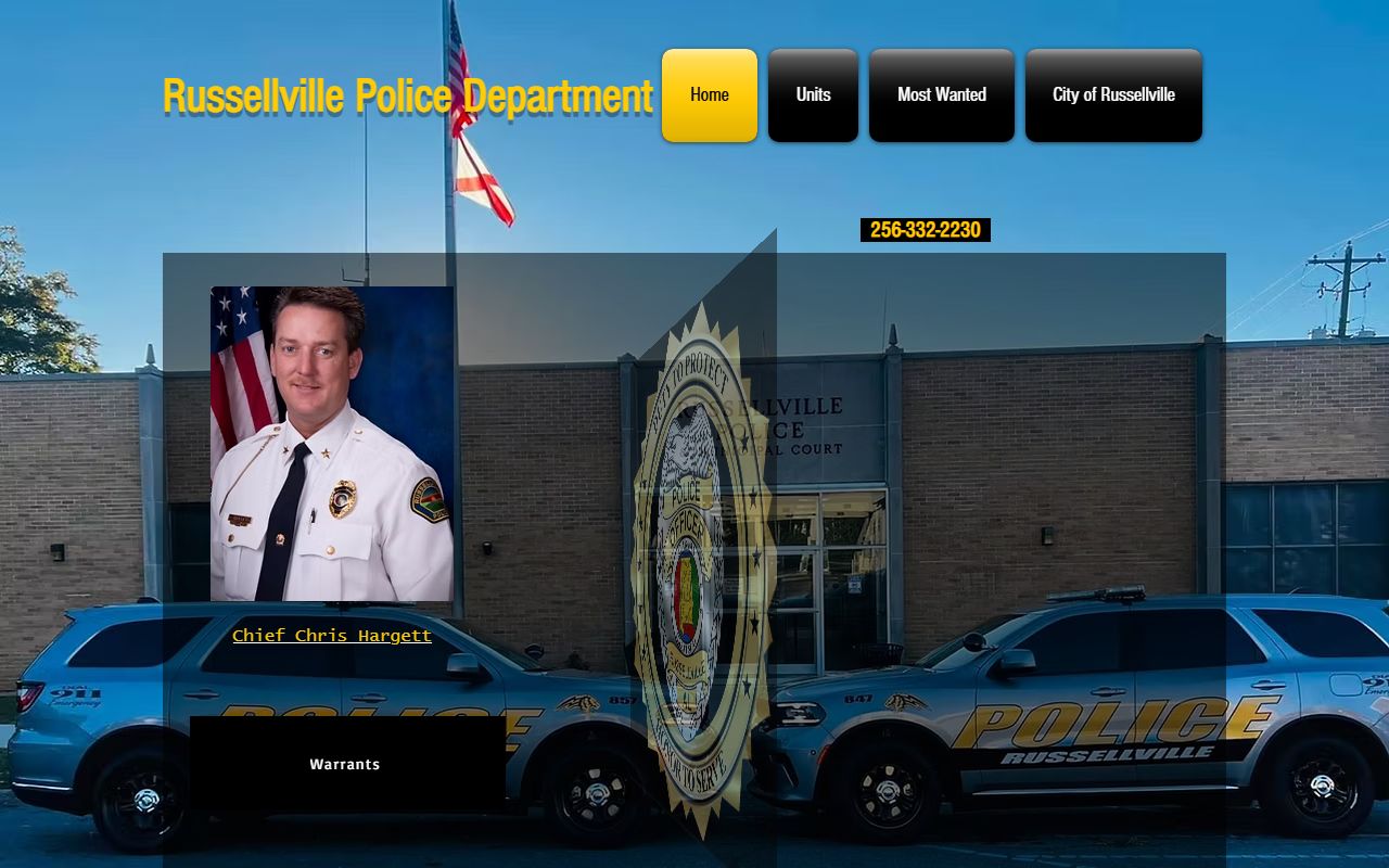 Russellville Police Department website for recent arrests