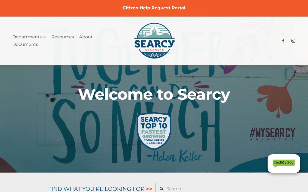 City of Searcy official website for recent arrests