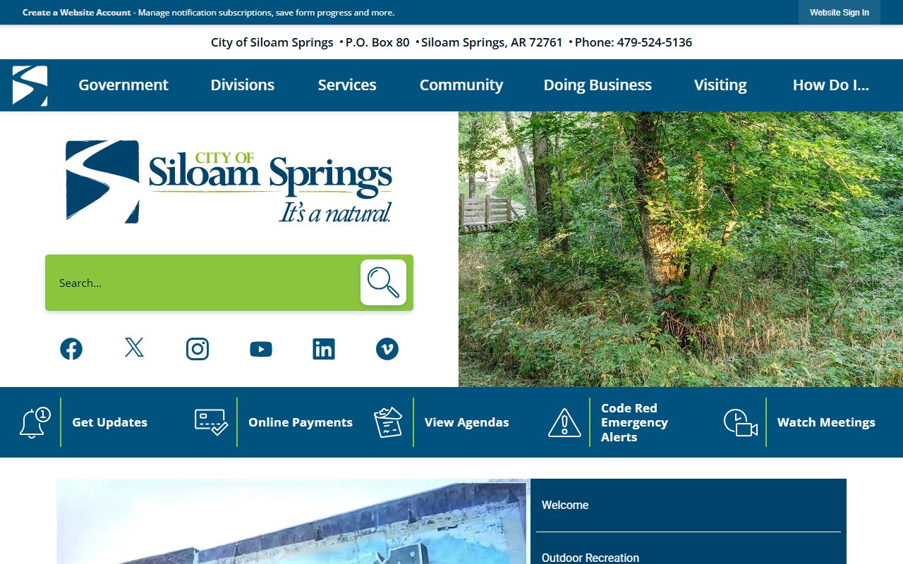 City of Siloam Springs official website for recent arrests