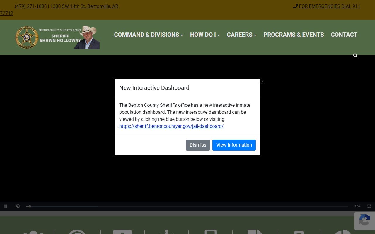 Benton County Sheriff's Office site for recent arrests