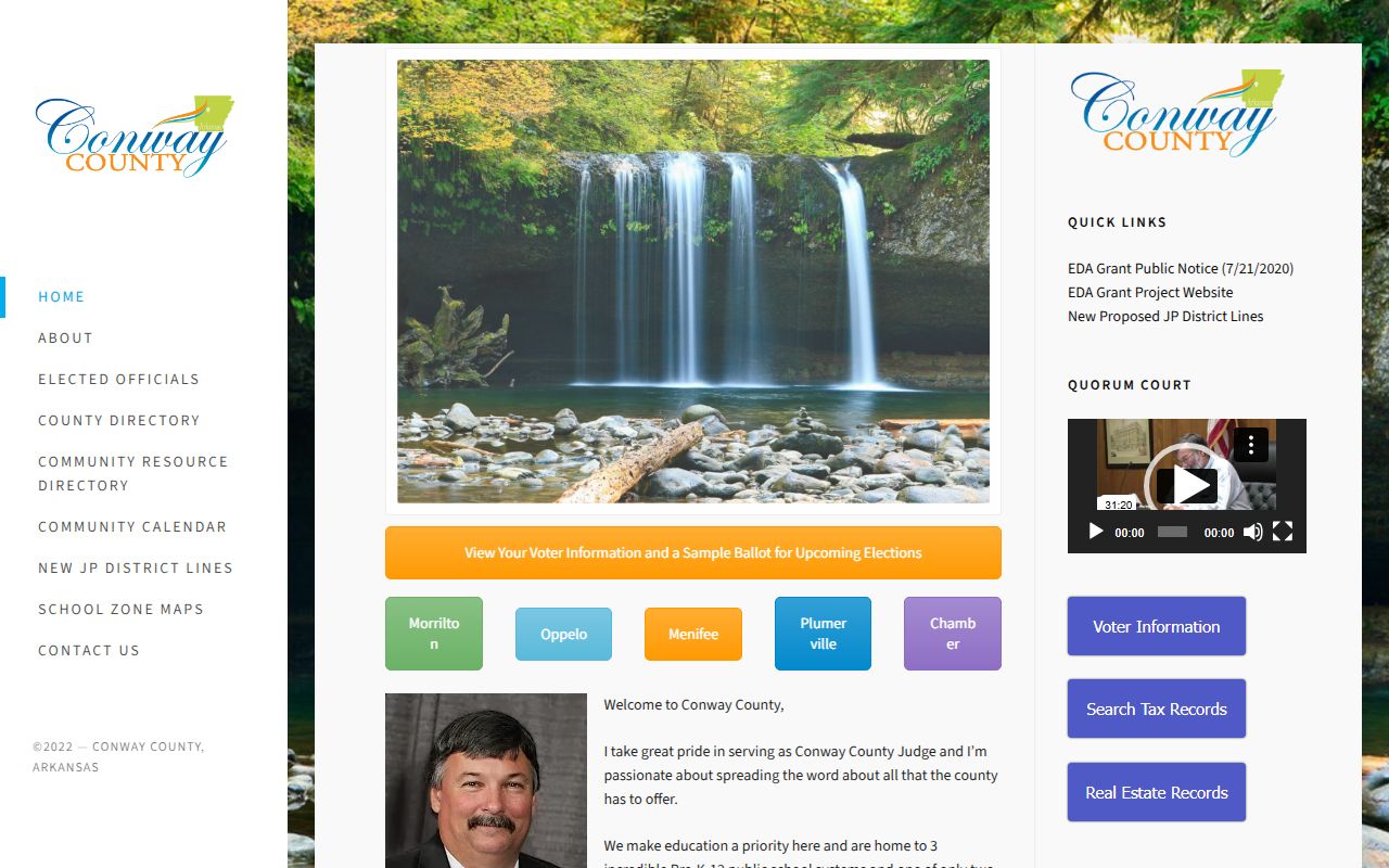 Conway County Sheriff's Office site for recent arrests