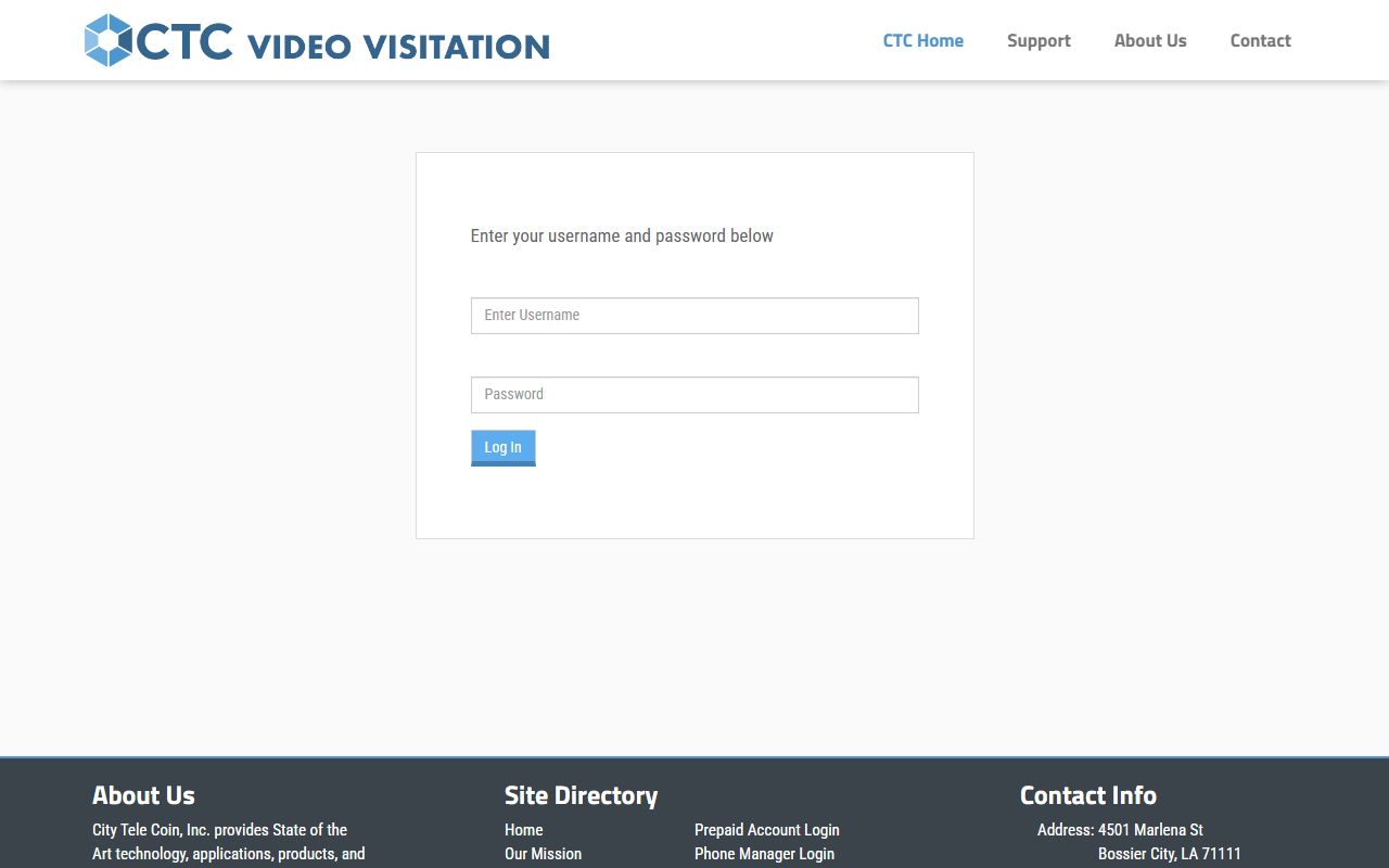 Hempstead County video visitation page for recent arrests