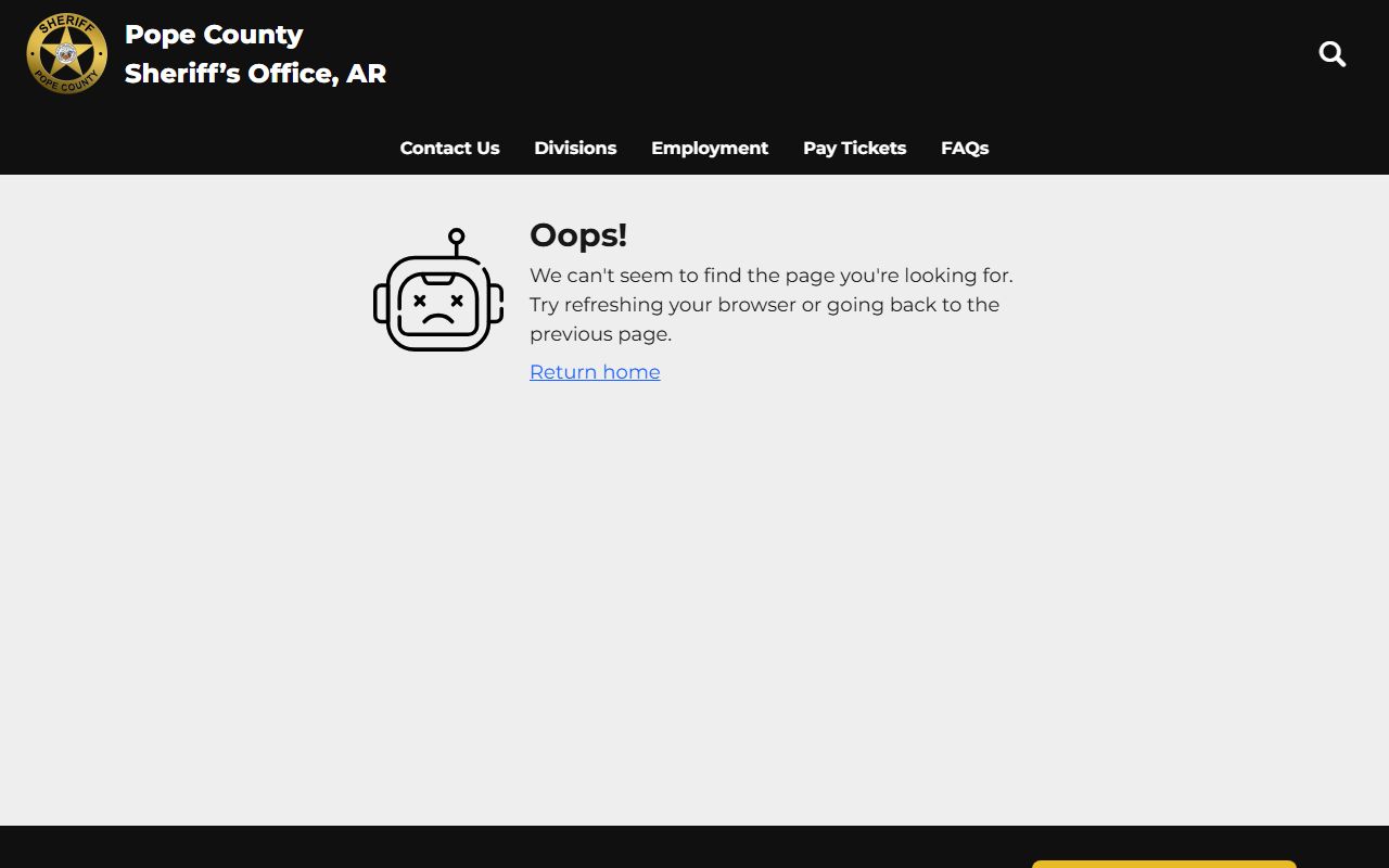 Pope County inmate roster for recent arrests