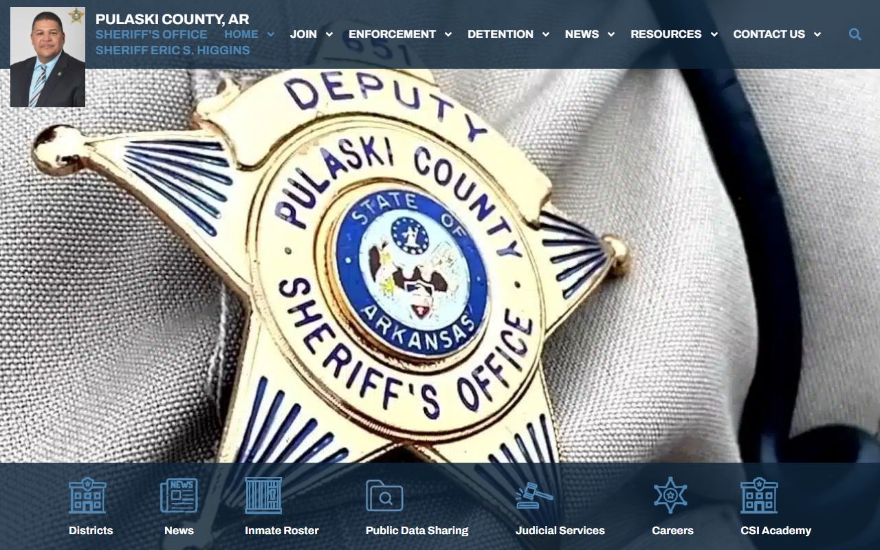 Pulaski County Sheriff's Office site for recent arrests