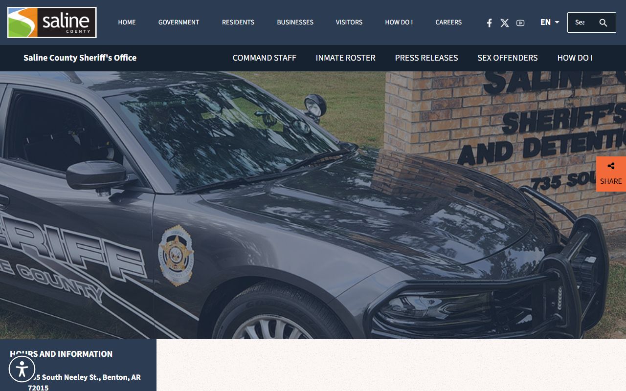 Saline County Sheriff's Office site for recent arrests